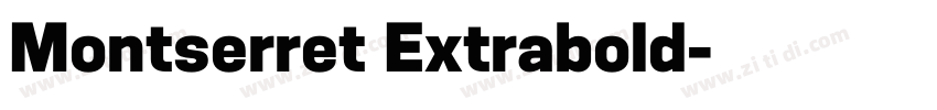 Montserret Extrabold字体转换